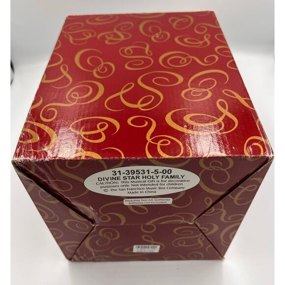 Holy Family - Christmas San Francisco Music Box Co Divine Star-Plays great! - Picture 12 of 13